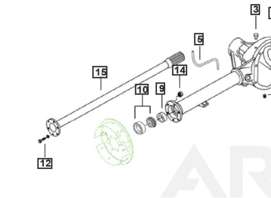Roxor OEM Rear Axle Shaft