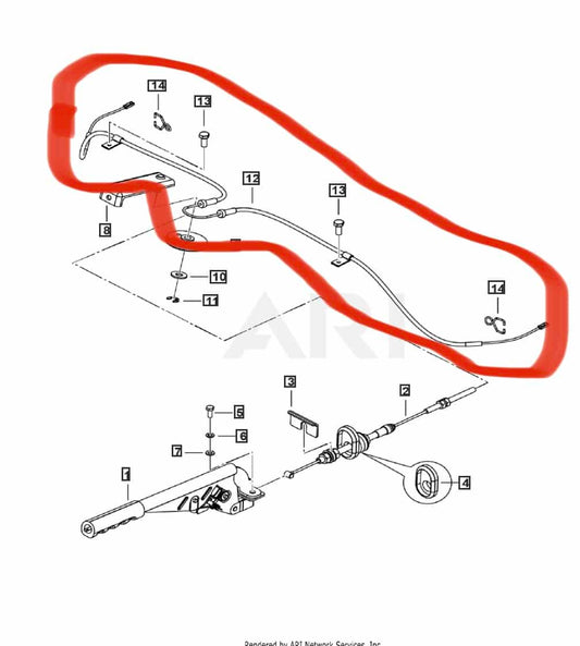 Roxor Parking Brake Cable Rear