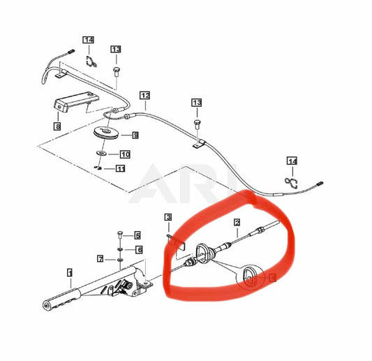 Roxor Parking brake frt/short cable