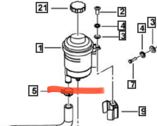 Roxor Power Steering Reservoir