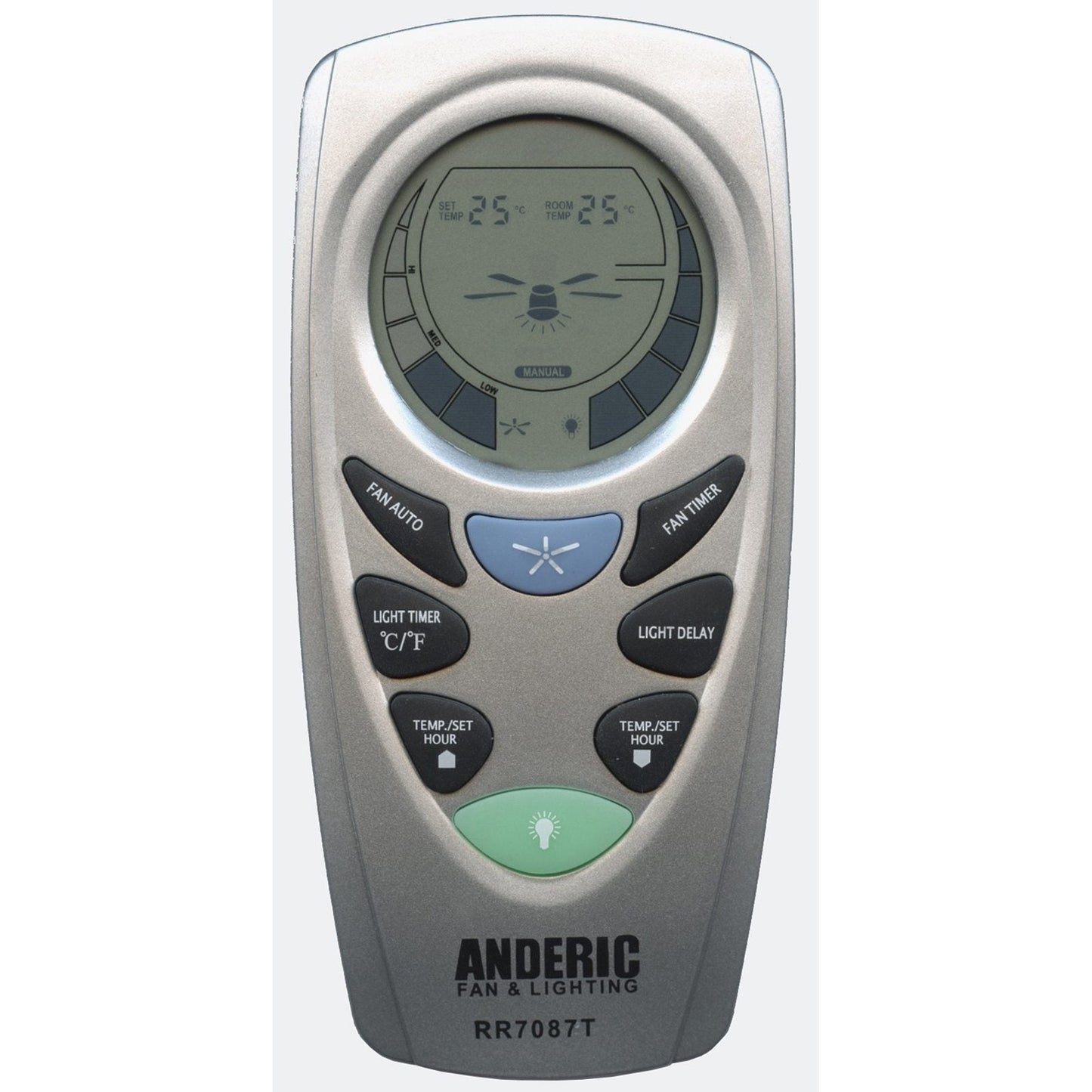 Substitute for Hampton Bay UC7087T Ceiling Fan Remote Control [RR7087T]