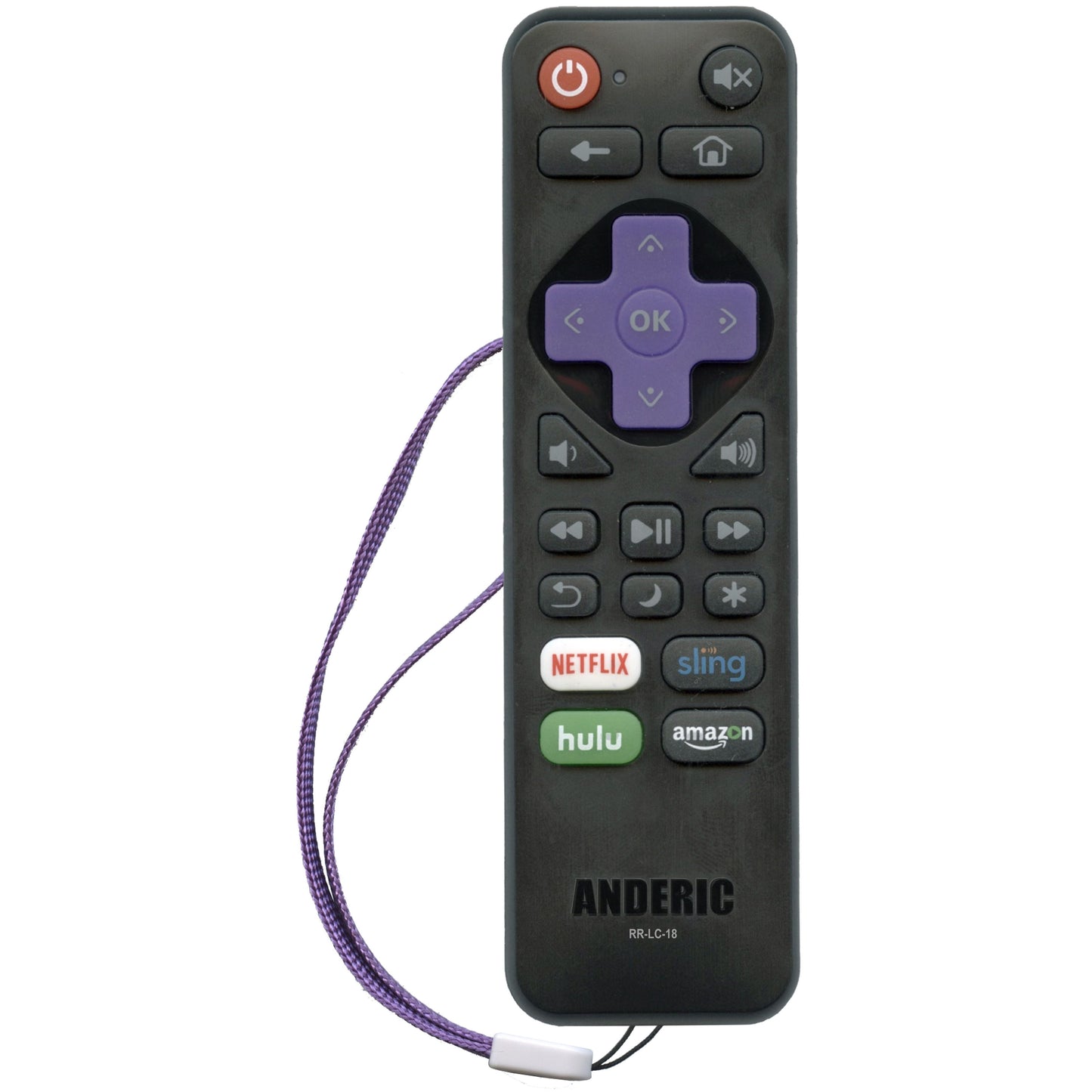 Hisense HU-RCRUS-18 Roku TV Remote Control | IR - HURCRUS18