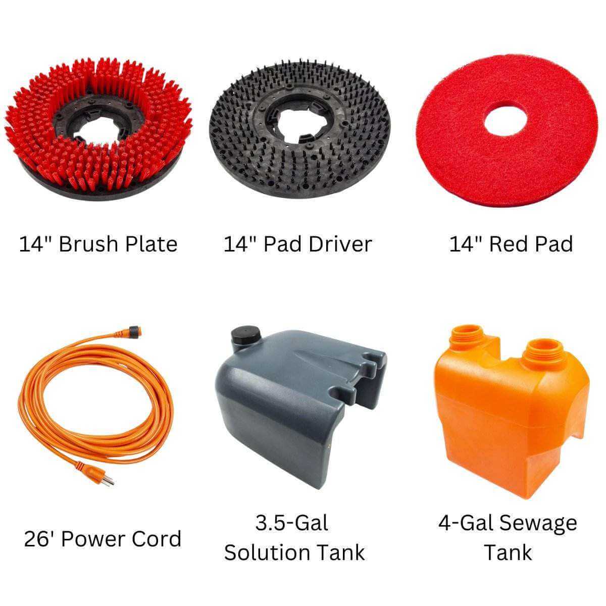 RT15AC Corded Walk-Behind Floor Scrubber — 14" Cleaning Path