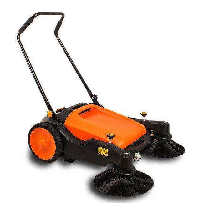 RT980 38" Dual Spin Manual Push Floor Sweeper, Up to 38000 Sqft/h Working Efficiency