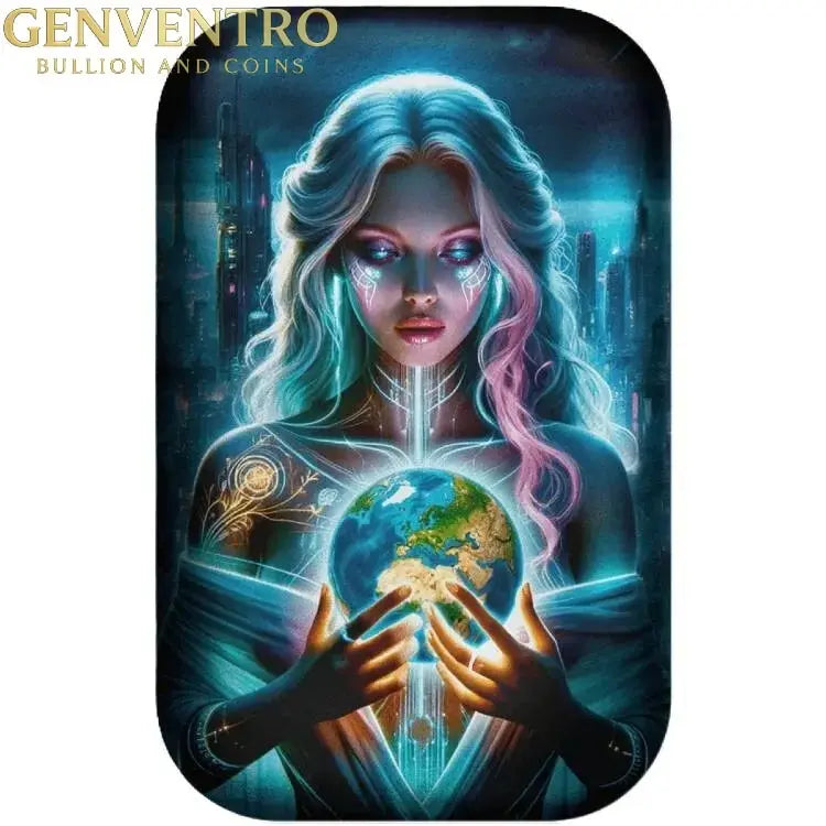 Cyberpunk Goddess Cassandra 2 oz .999 Premium Silver Bar | New & COA