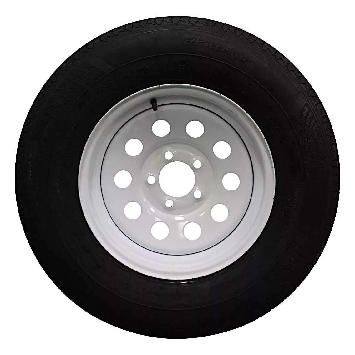 (Set of 4) Antego Tire and Wheel 225/75R15 Trailer Tire – Reinforced 10-Ply-Ply Design, 15.0-Inch Rim – Built for Long-Distance Hauling & Stability | A15604510116110ST22575R15-B4