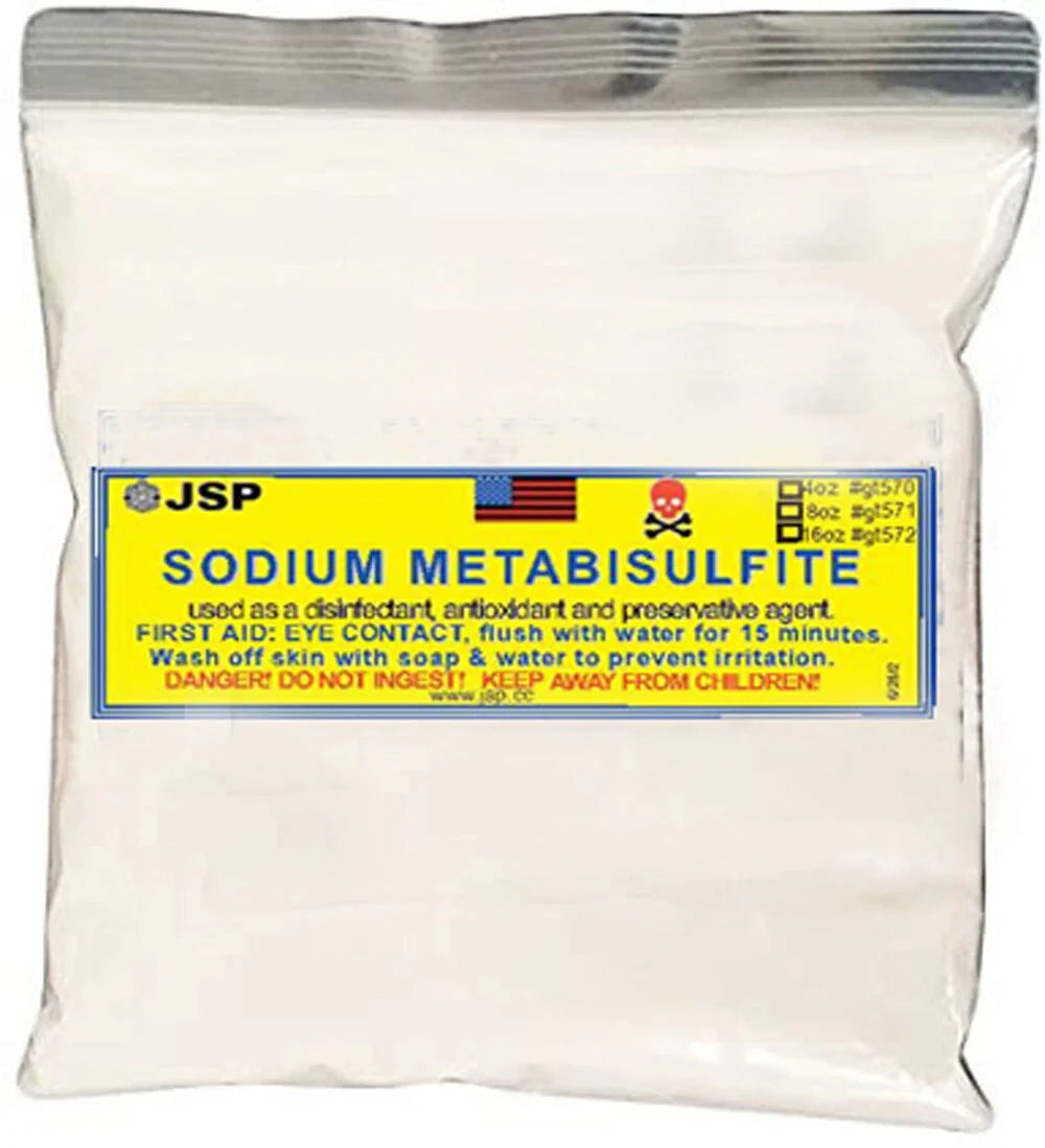 JSP & GTE Sodium Metabisulfite 5lb Bag Gold Precipitant Powder for Refining Recovery Aqua Regia