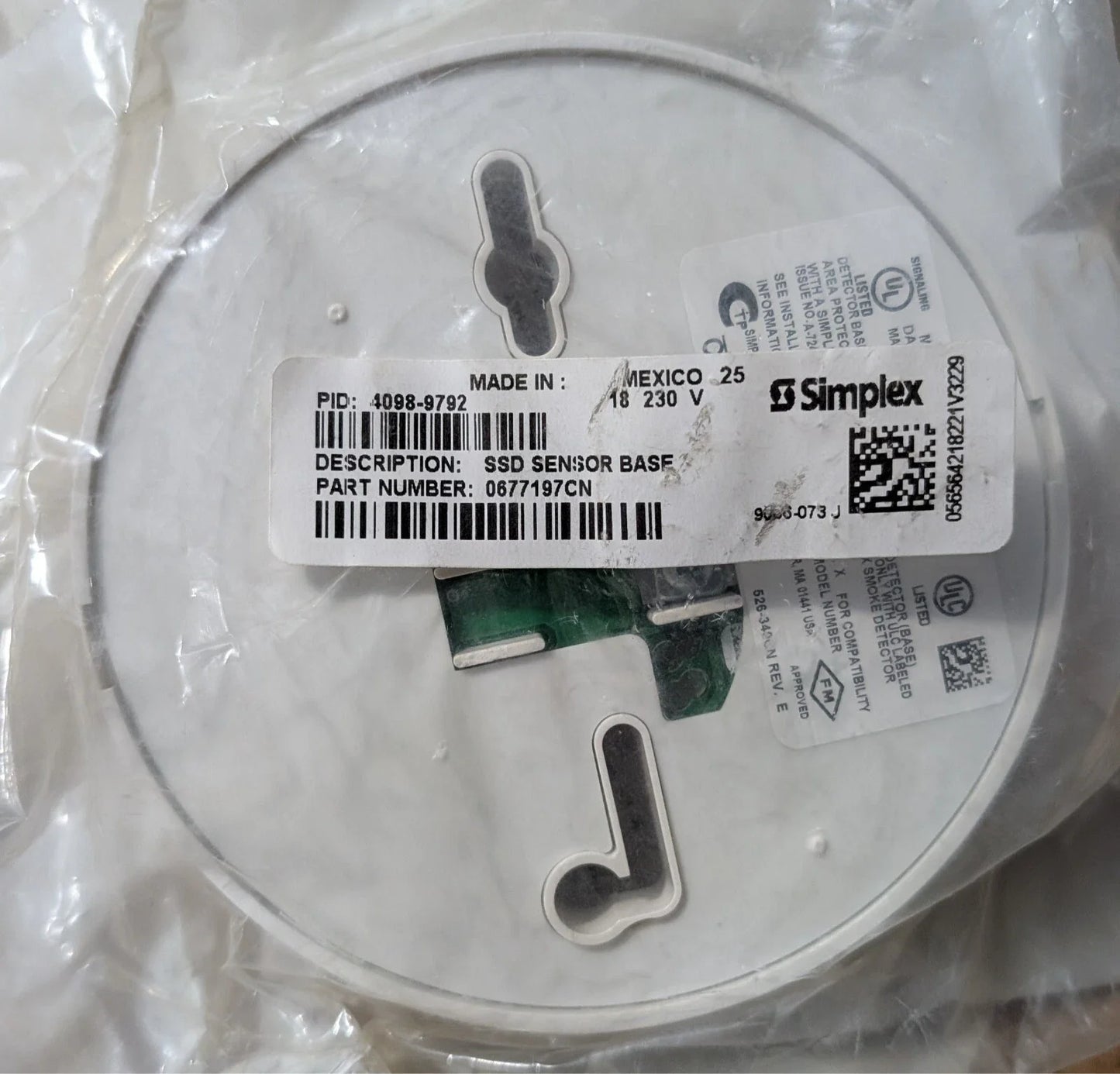 Simplex 4098-9792 Smoke Detector Base