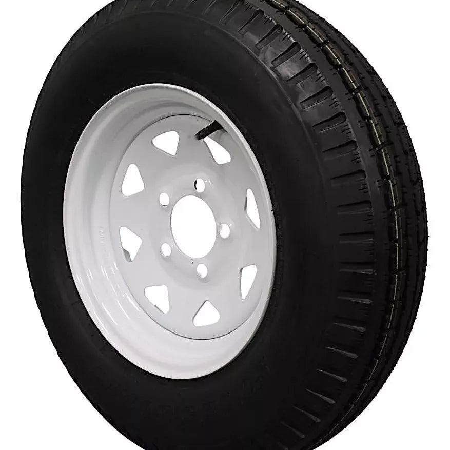 (Set of 4) Antego Tire and Wheel  185/80D13 Highway Terrain Assembly – Optimized for High Load Performance, 13.0-Inch Rim, Load 94.0, Speed M | A130454510116206ST18580D13-B4