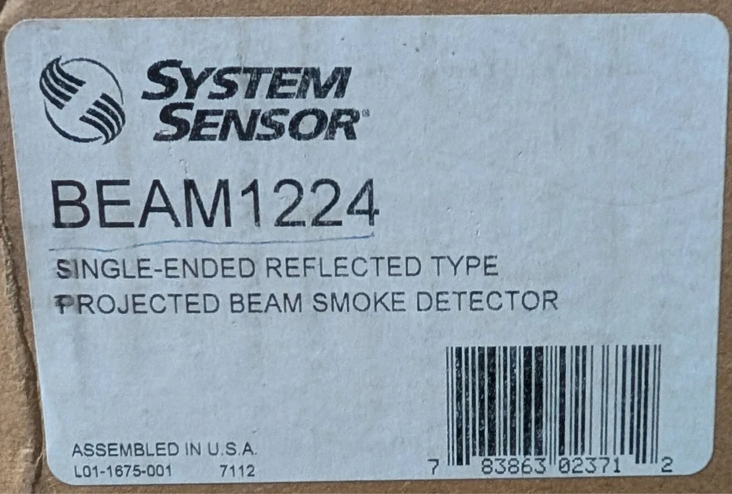 System Sensor BEAM1224 Beam Smoke Detector (return/restocked item)