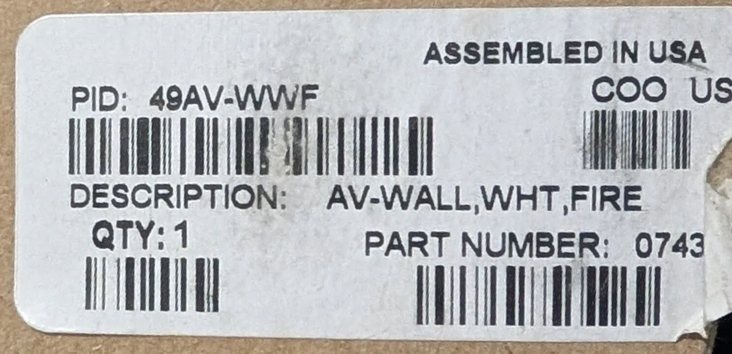 Simplex 49AV-WWF Wall Horn Strobe - White