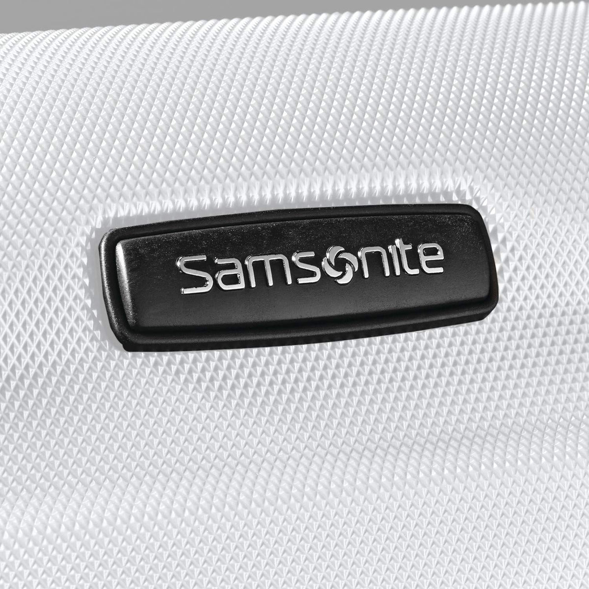 Samsonite Omni PC Hardside Expandable Luggage with Spinner Wheels, Caribbean Blue, Checked-Large 28-Inch