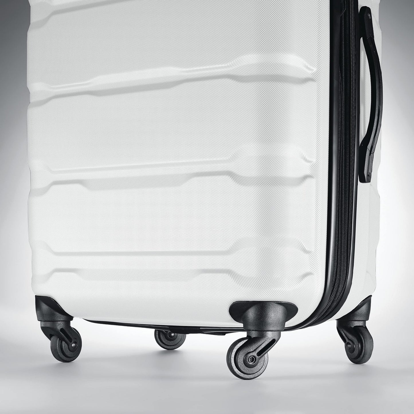 Samsonite Omni PC Hardside Expandable Luggage with Spinner Wheels, Caribbean Blue, Checked-Large 28-Inch