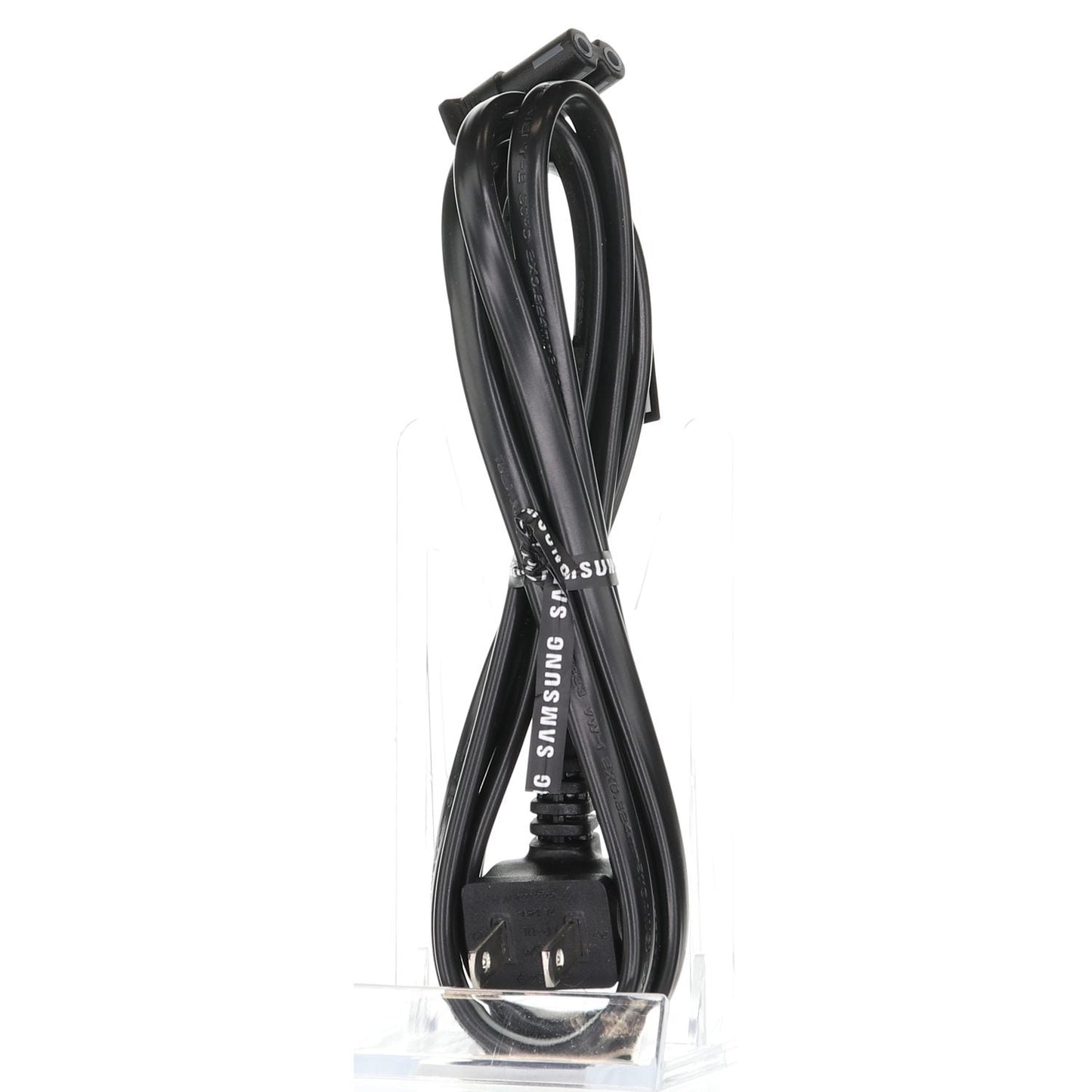 Samsung 3903-000985 AC TV Power Cable | Right Angle 2 prong to Right Angle C7 (Figure 8) | 6 foot - 3903-000985
