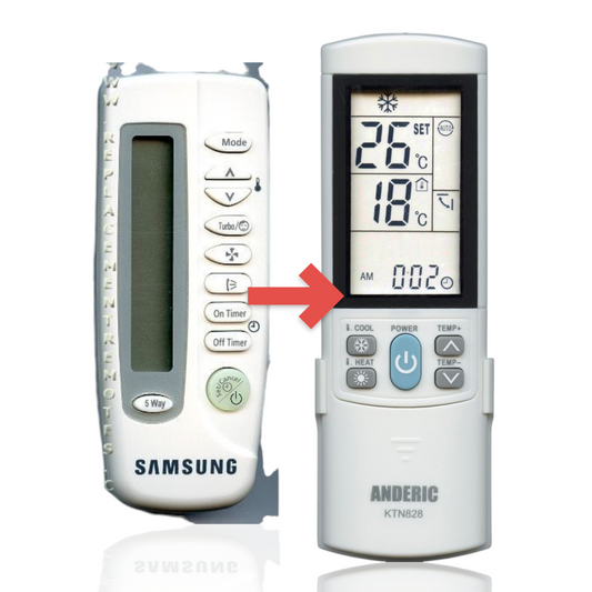 Anderic Substitute for Samsung ARC477 Air Conditioner Remote Control [KTN828]