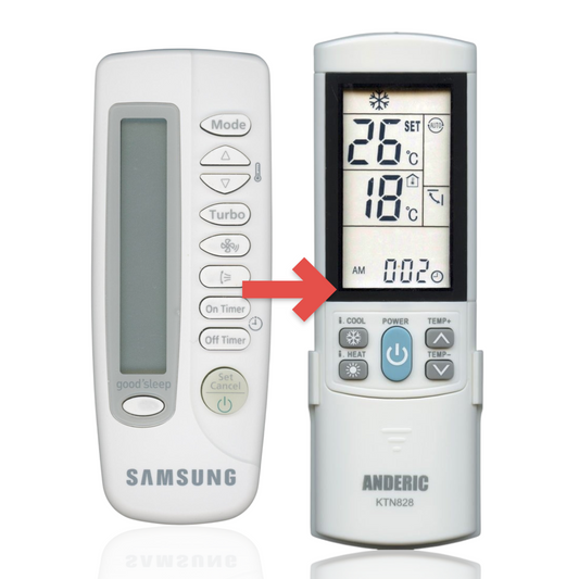 Anderic Substitute for Samsung ARC4AS Air Conditioner Remote Control [KTN828]