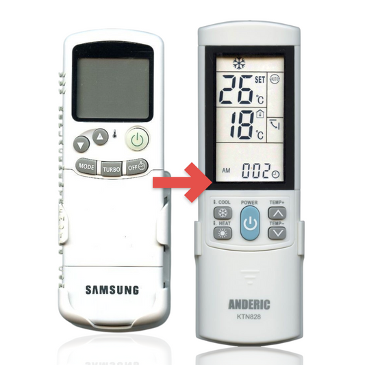 Anderic Substitute for Samsung ARH104 Air Conditioner Remote Control [KTN828]