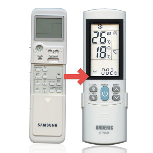 Anderic Substitute for Samsung ARH138 Air Conditioner Remote Control [KTN828]