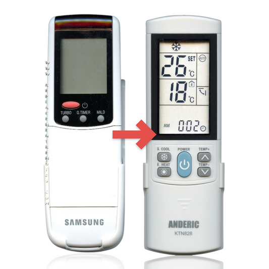 Anderic Substitute for Samsung ARH81 Air Conditioner Remote Control [KTN828]