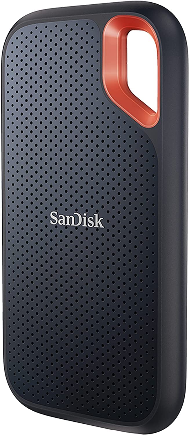 SANDISK 2TB Extreme Portable SSD (Old Model) - Up to 1050MB/s, USB-C, USB 3.2 Gen 2, IP65 Water and Dust Resistance, Updated Firmware - External Solid State Drive - SDSSDE61-2T00-G25