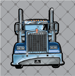 Semi Truck Sticker