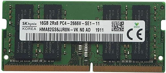 SK HYNIX 16GB 2RX8 DDR4 SO-DIMM PC4-21300 2666MHZ Memory Module HMA82GS6JJR8N-VK
