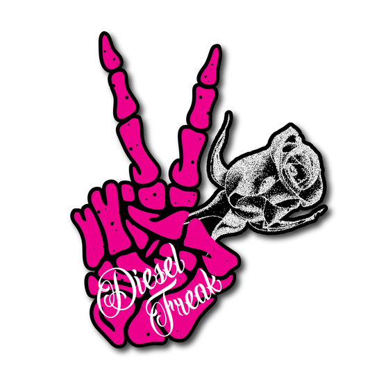 Skully Hand Rose - Decal