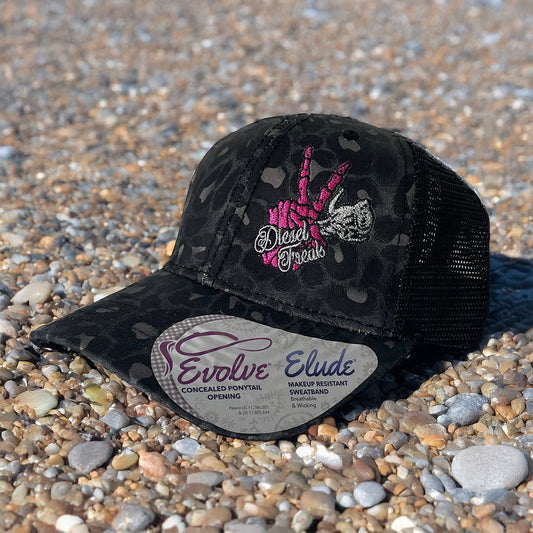 Skully Hand Roses Diesel Freak Hat