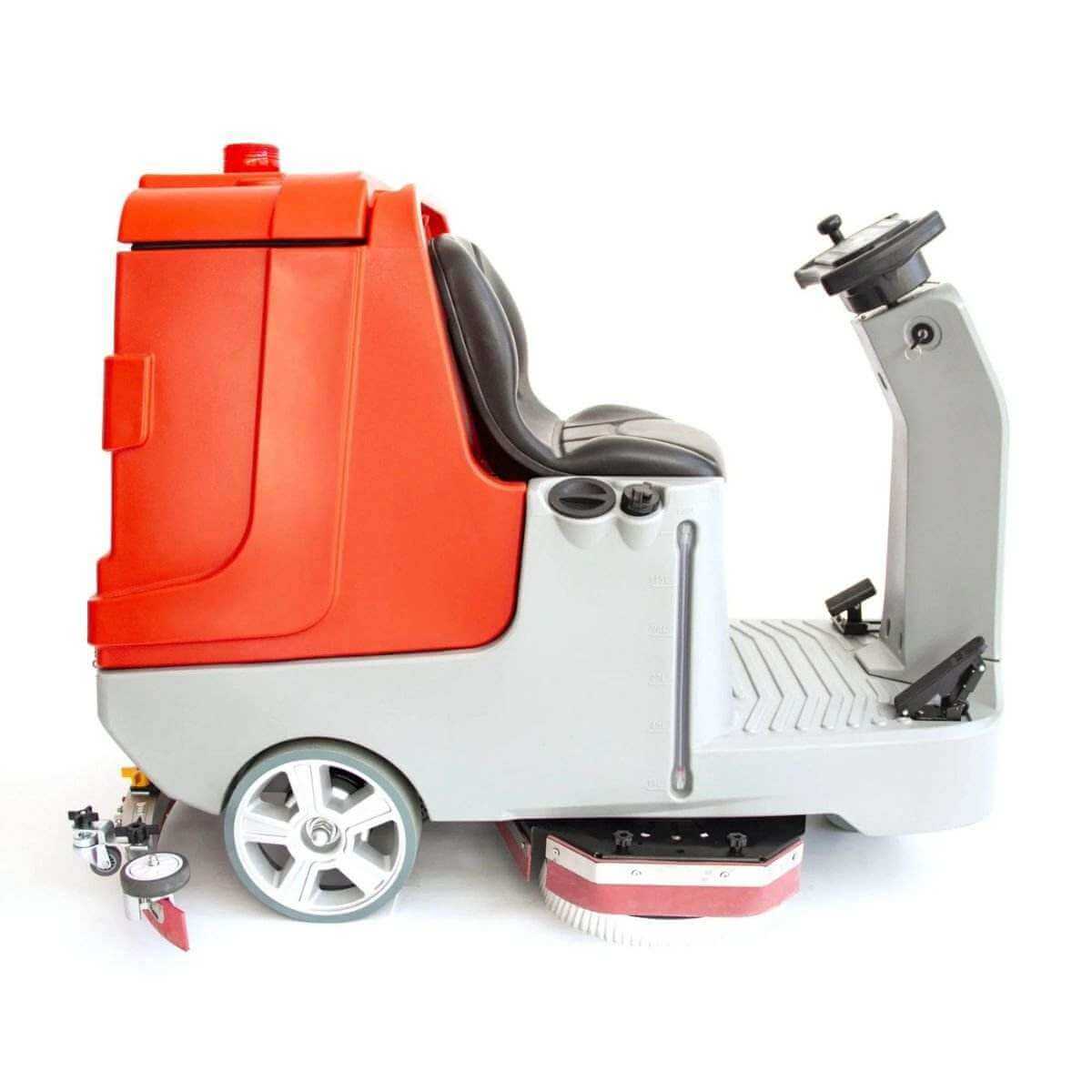 SM860 34" Ride-On Floor Scrubber, Dual Brush, 34.3 / 37 Gal Tanks