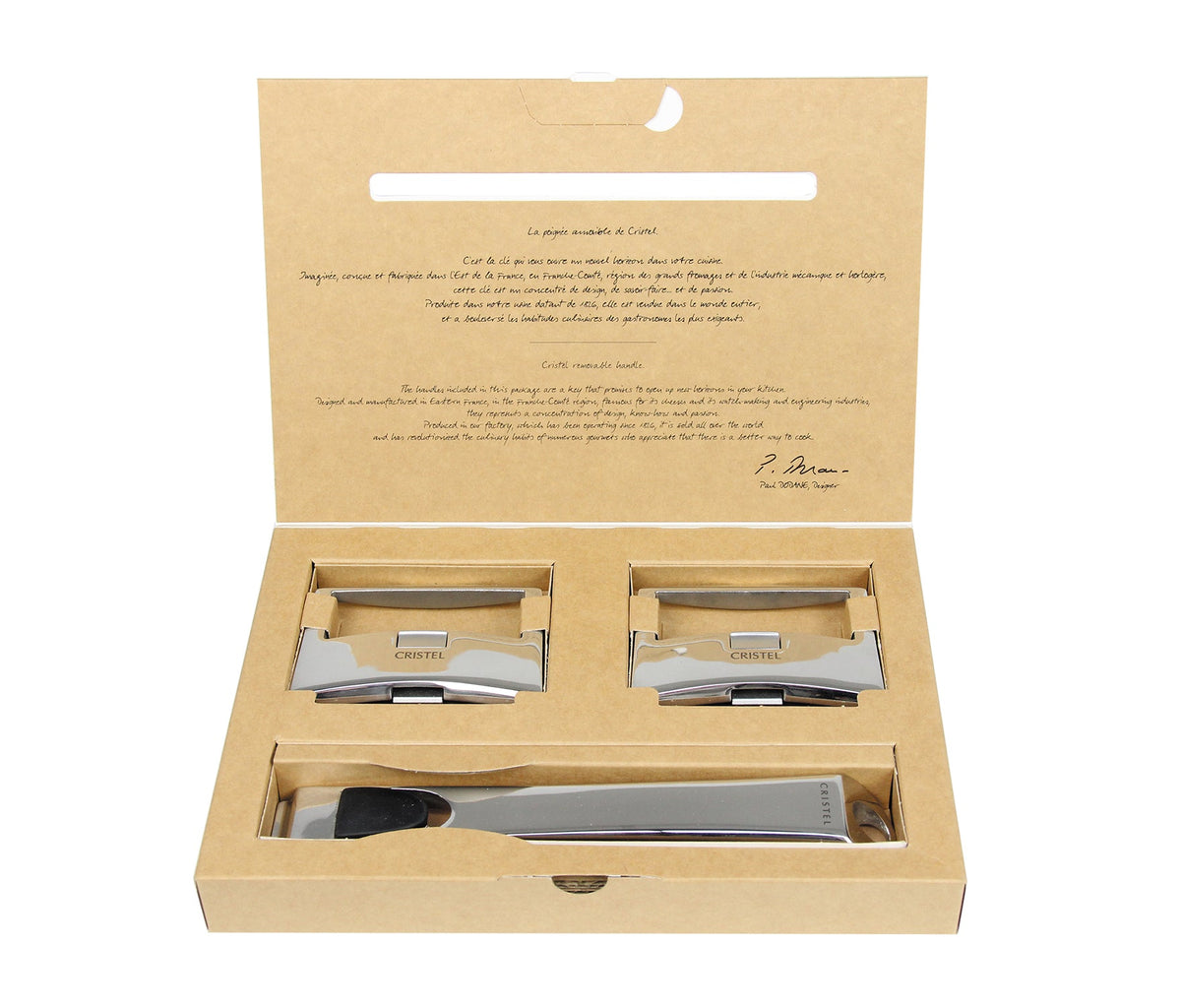 Set of 1 Handle + 2 Side Handles - Casteline Collection