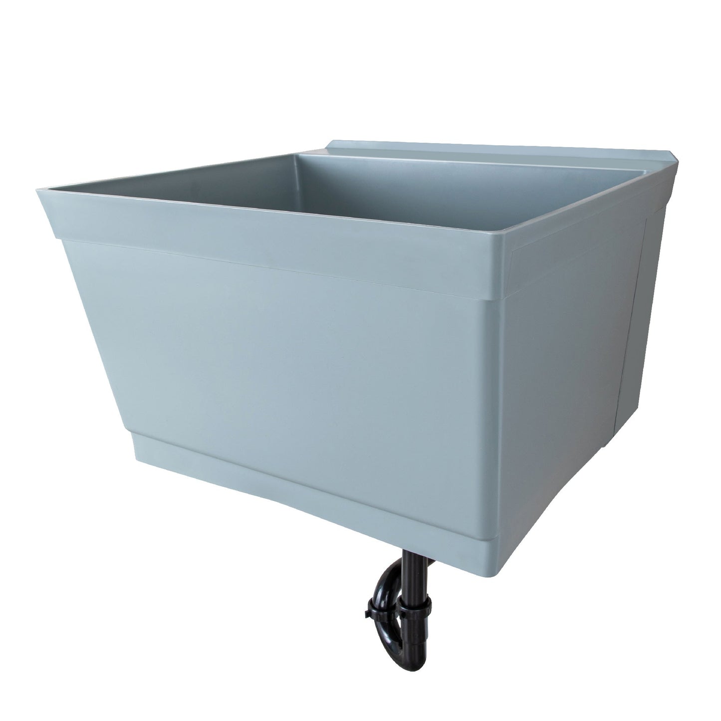 Tehila Standard Wall-Mounted Grey Utility Sink, No Supply Lines