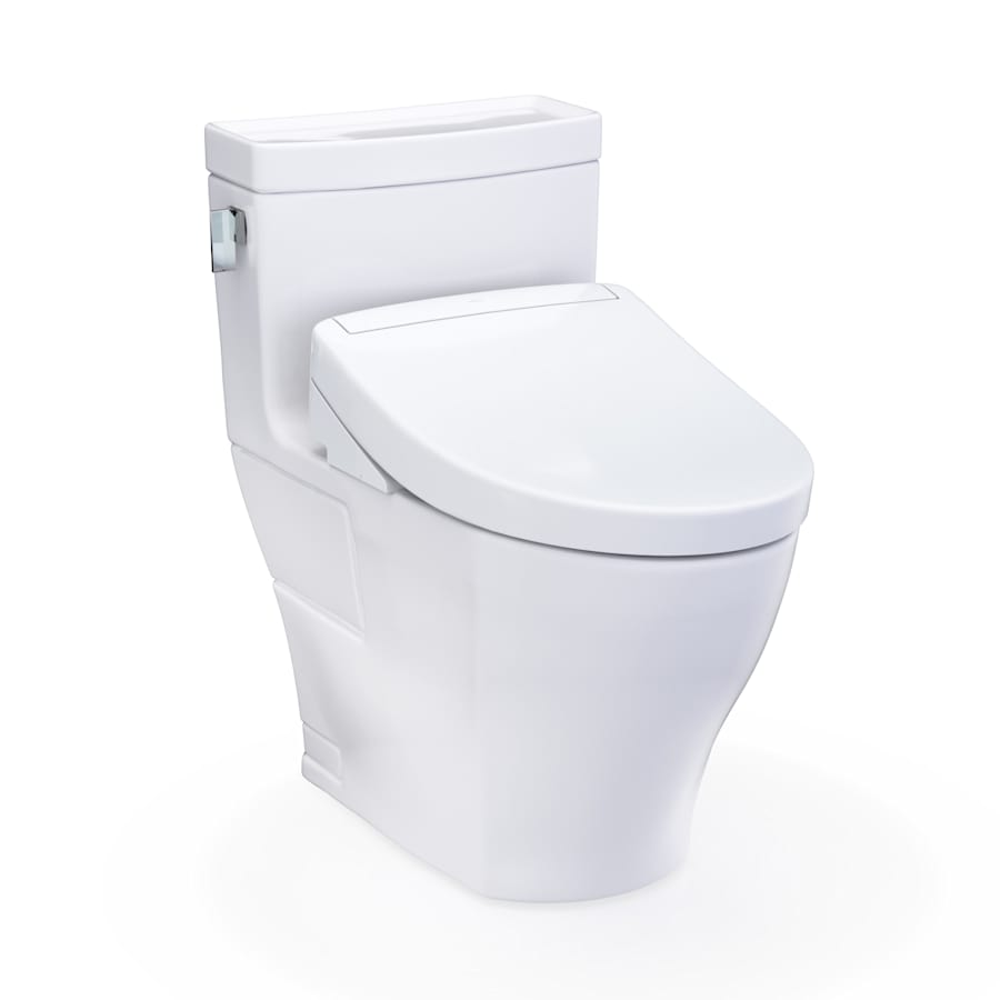 TOTO Washlet+ Legato One-piece Elongated 1.28 GPF Toilet And Washlet S5 Bidet Seat