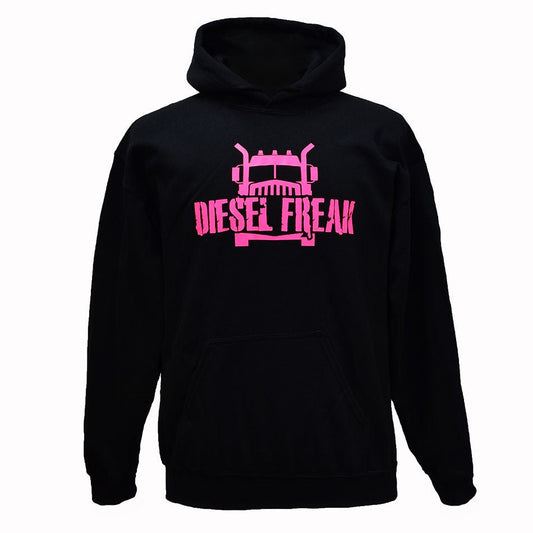 Truckin Freak Black & Pink Adult Hoodie