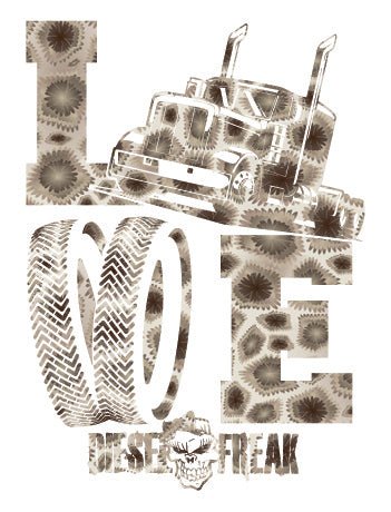 Truckin Love Petoskey Stone Decal