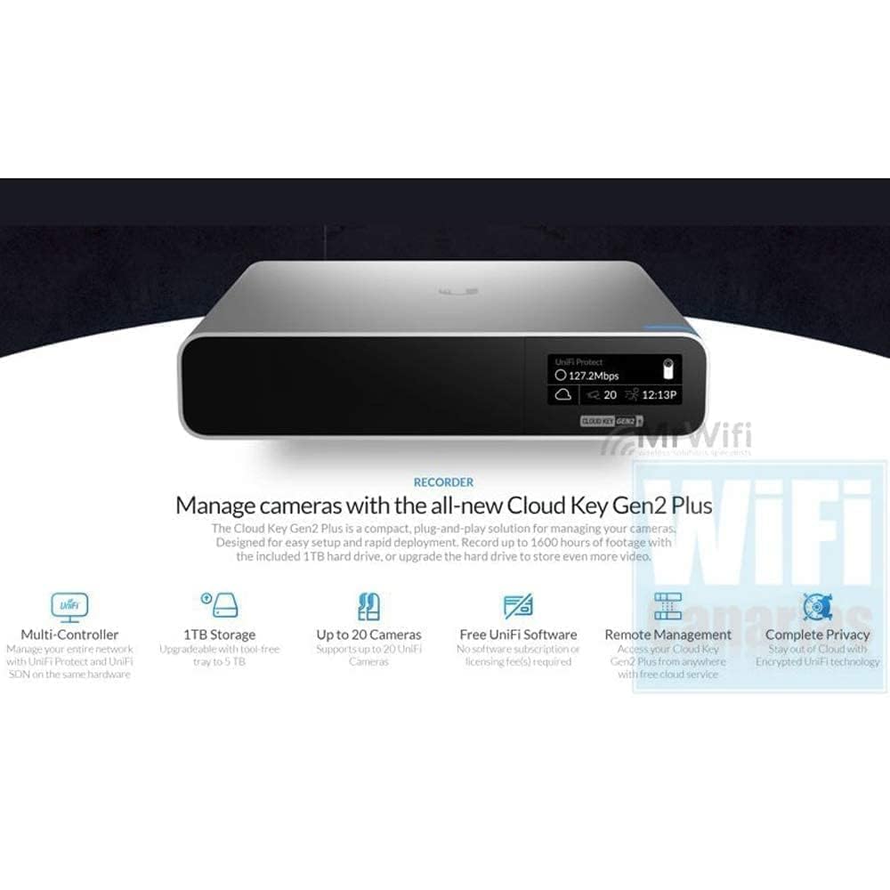 Ubiquiti UniFi Cloud Key Gen2 Plus (UCK-G2-PLUS), Single,dual band
