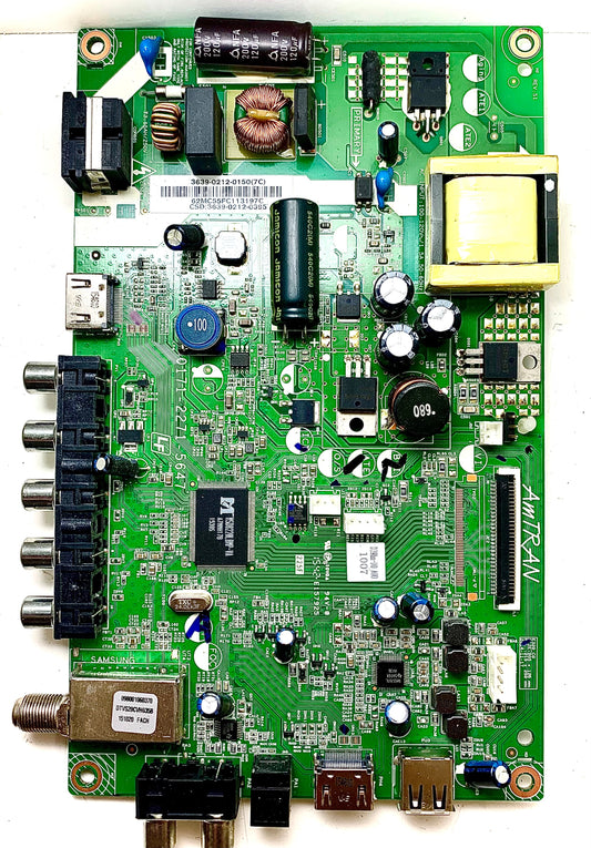 Vizio 3639-0212-0395 Main Board / PSU for D39HN-D0 (LAUAUABS / LAUAUABR Serial)