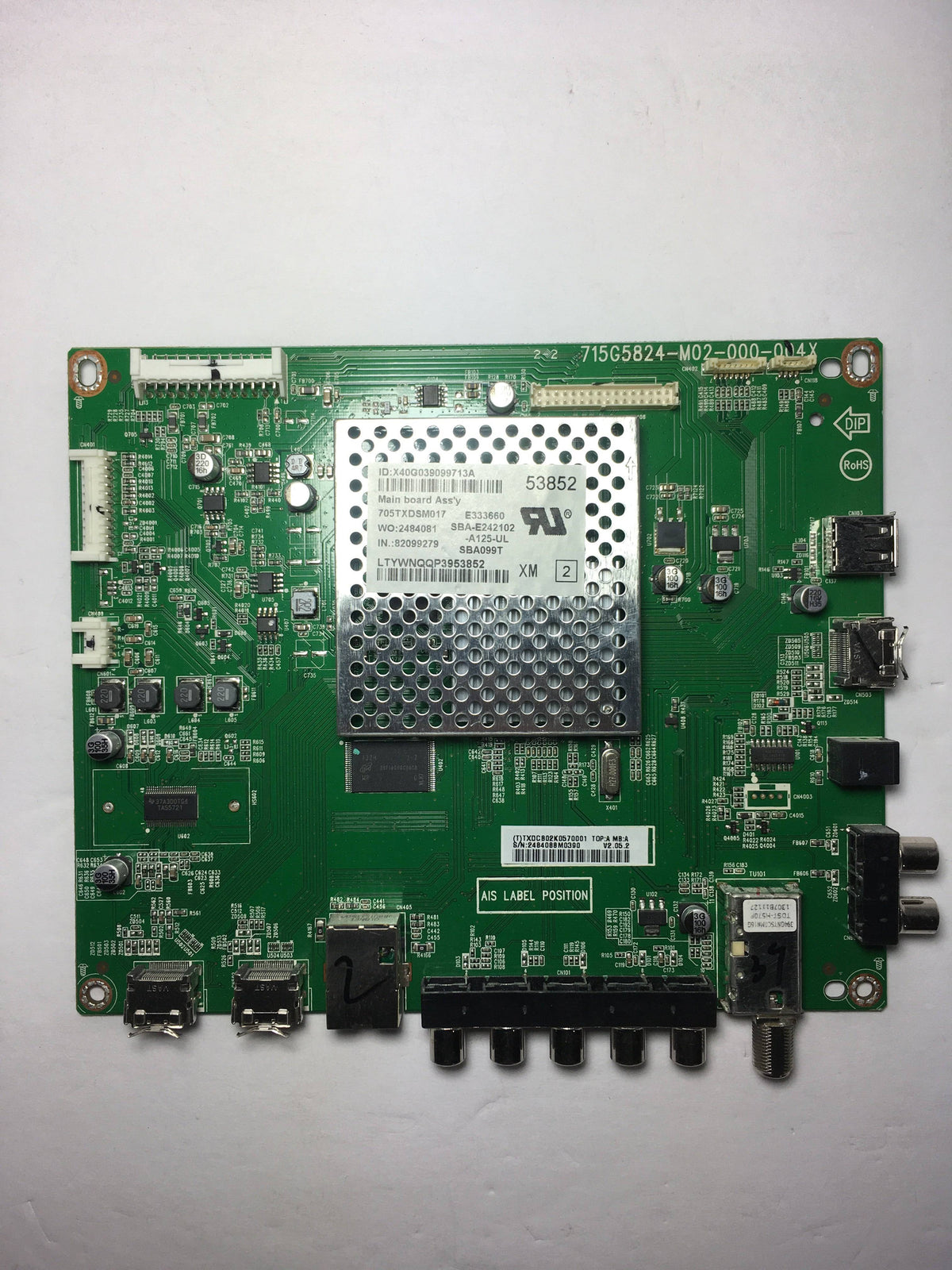 Vizio CBPFTXDCB02K057 Main Board for E390I-A1