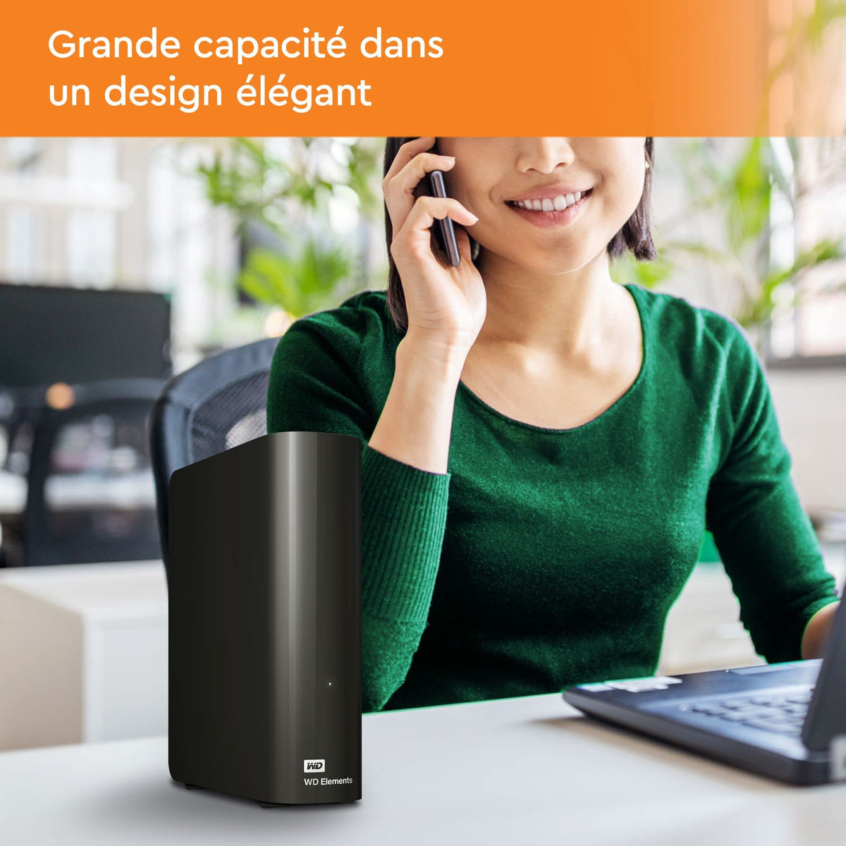 WD 1TB Elements SE - Portable SSD, USB 3.0, Compatible with PC, Mac - WDBAYN0010BBK-WESN