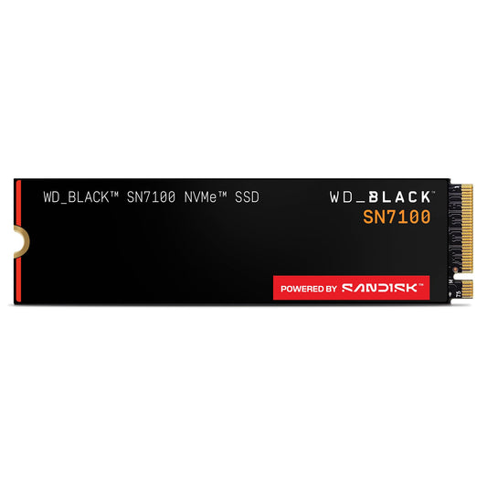 WD_Black SN7100 4TB NVMe SSD - Gen4 PCIe, M.2 2280, Up to 7,000 MB/s Read Speed, Up to 6,700 MB/s Write Speed, Next Gen TLC 3D NAND, for Laptops, Handheld Gaming Devices - WDS400T4X0E