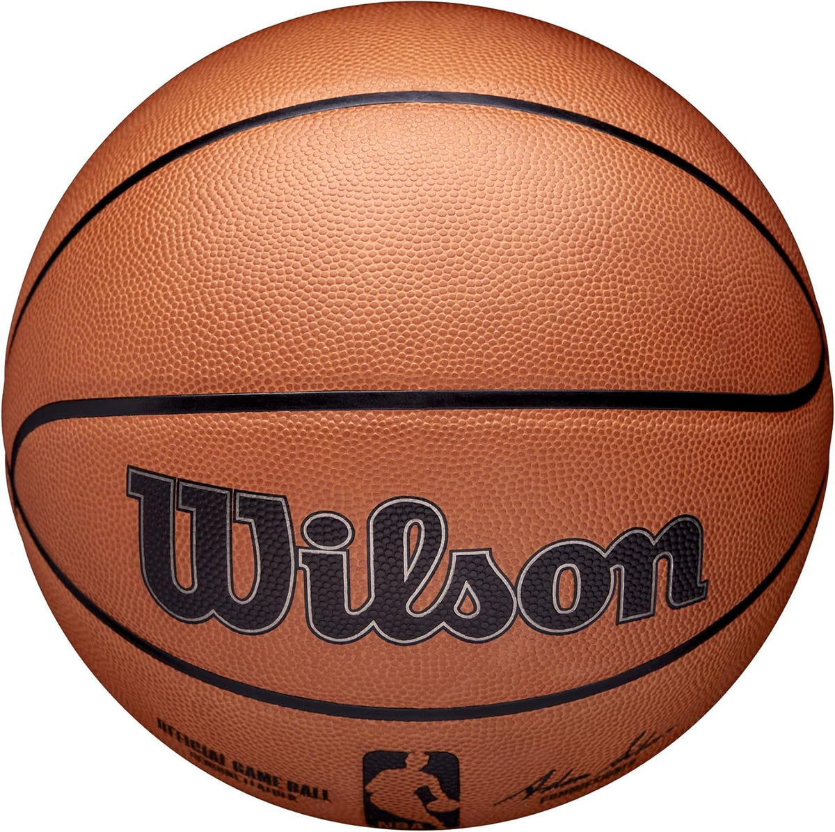 WILSON NBA Official Game Basketball - Brown, Size 7-29.5"
