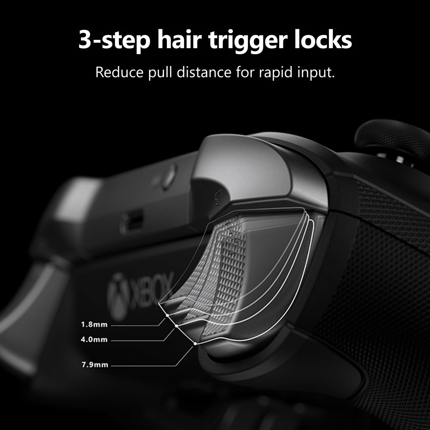 Xbox Wireless Gaming Controller | Elite Series 2 | Black | Console, PC, and Android | Adjustable Thumbsticks | Trigger Locks