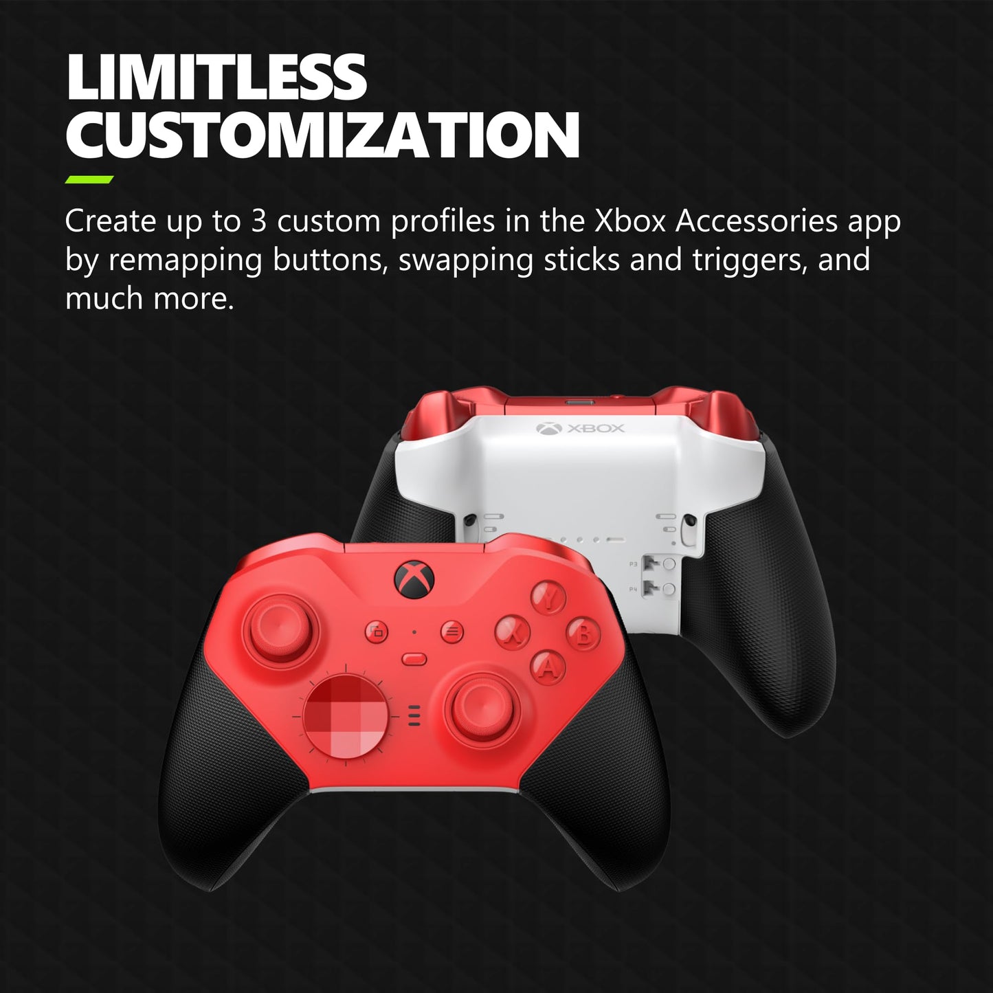 Xbox Wireless Gaming Controller | Elite Series 2 | Black | Console, PC, and Android | Adjustable Thumbsticks | Trigger Locks
