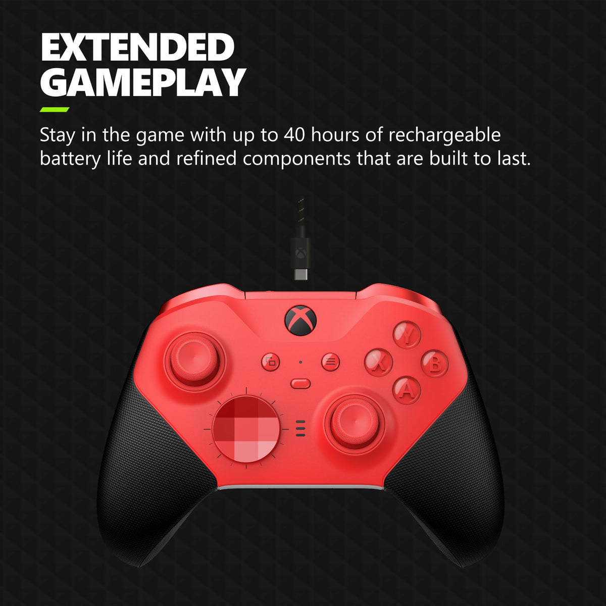 Xbox Wireless Gaming Controller | Elite Series 2 | Black | Console, PC, and Android | Adjustable Thumbsticks | Trigger Locks