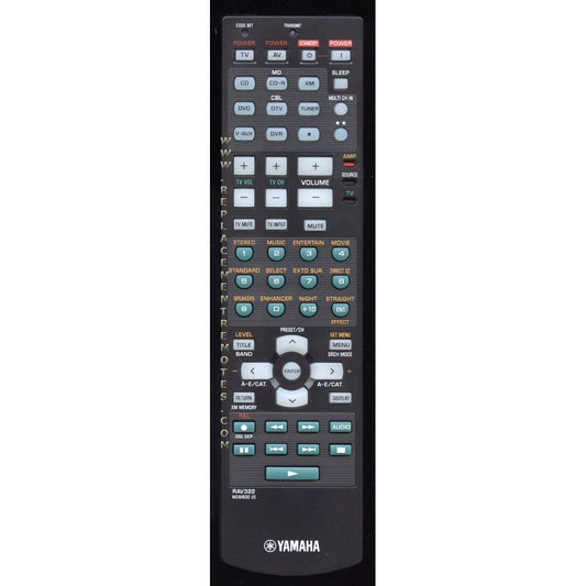 Yamaha RAV322 Receiver Remote Control